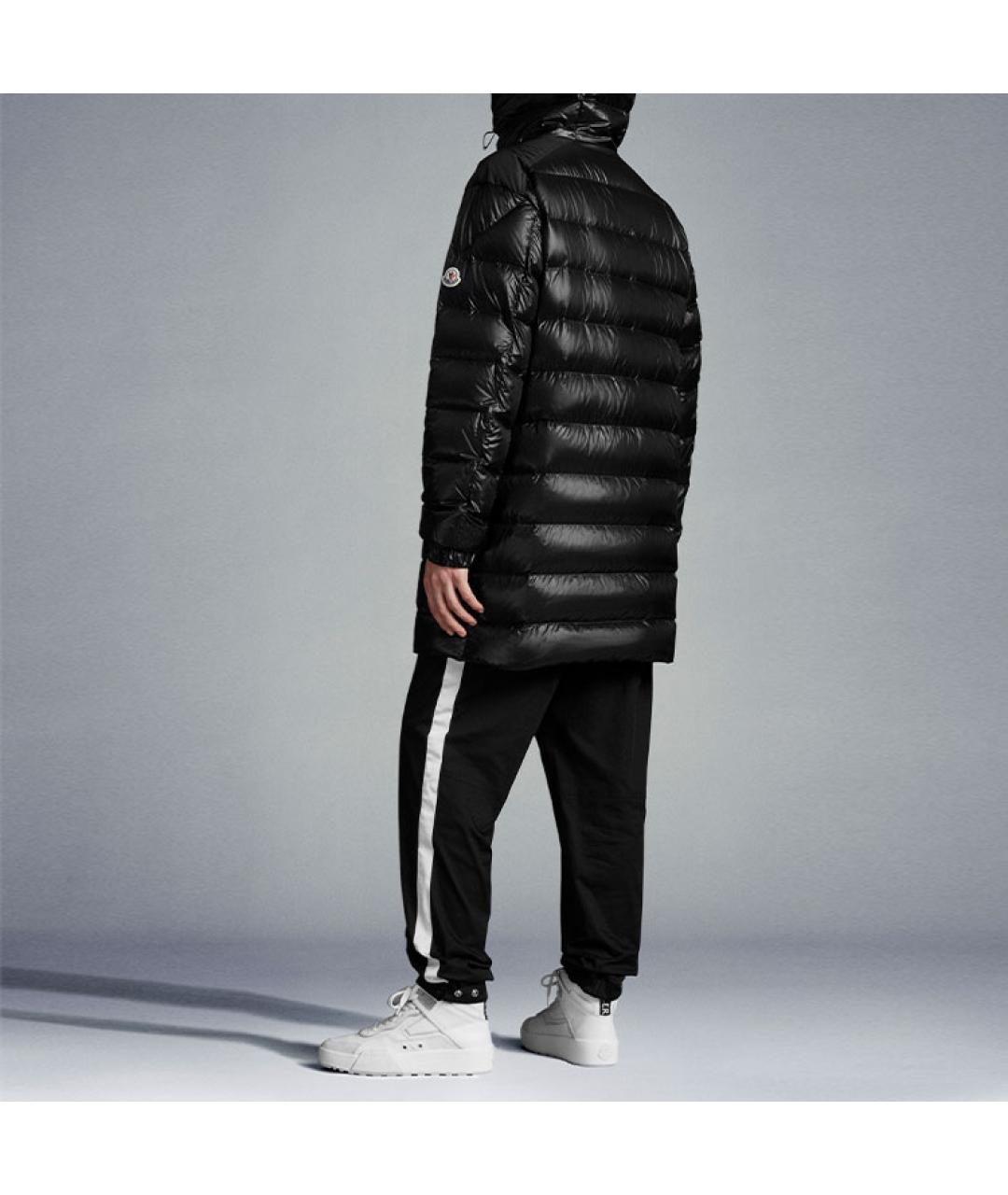 MONCLER Черный пуховик, фото 3