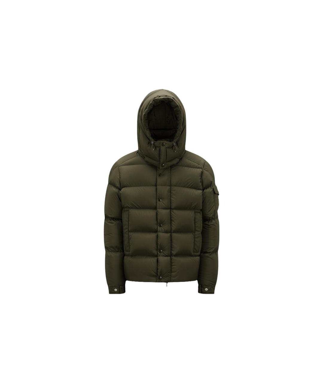 MONCLER Зеленый пуховик, фото 1