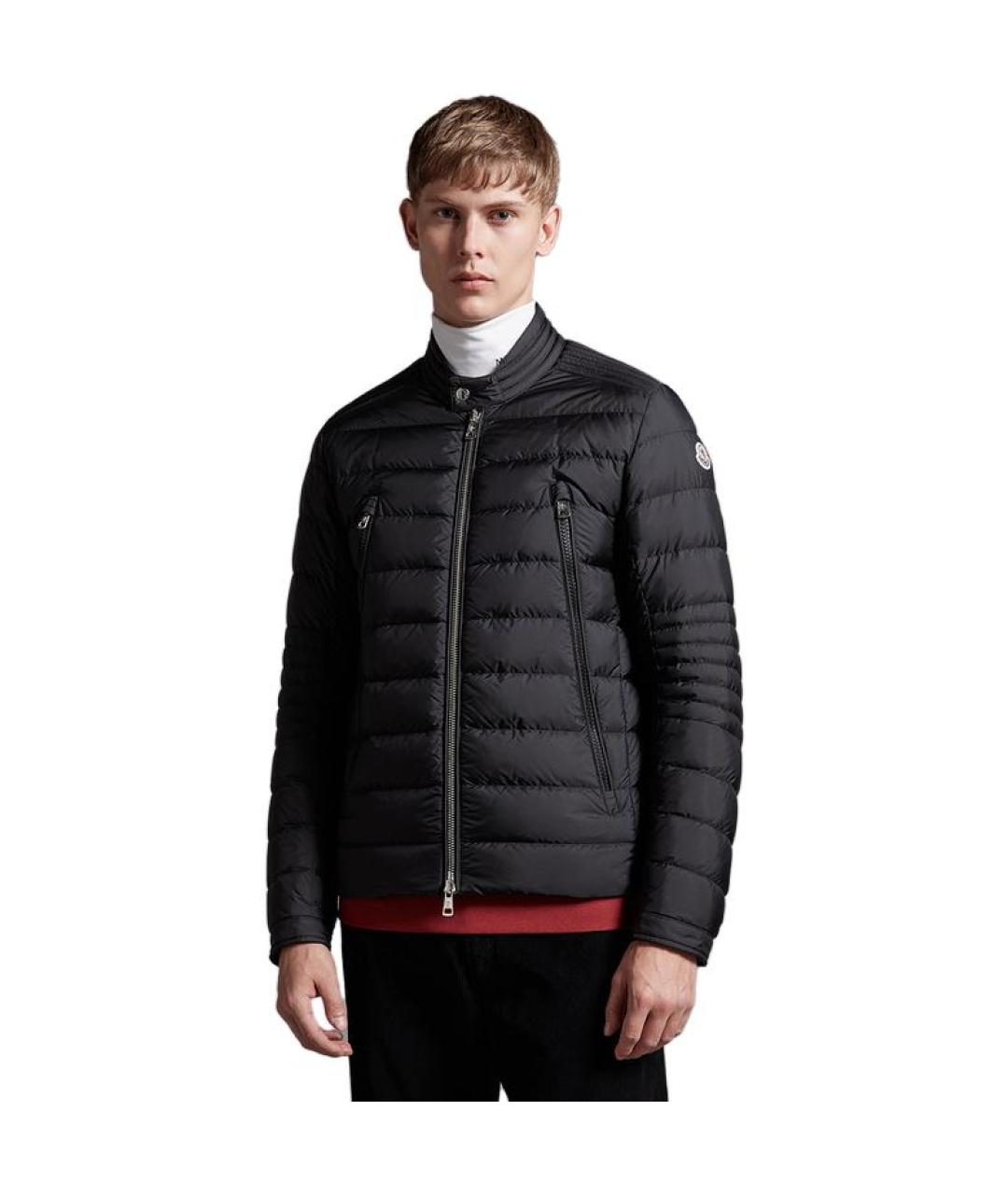 MONCLER Черная полиамидовая куртка, фото 3