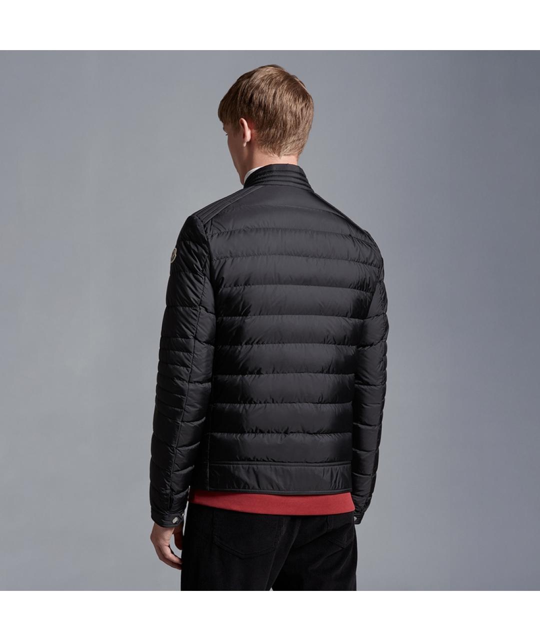 MONCLER Черная полиамидовая куртка, фото 4