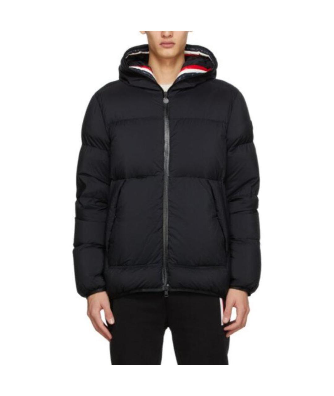 MONCLER Черный пуховик, фото 2