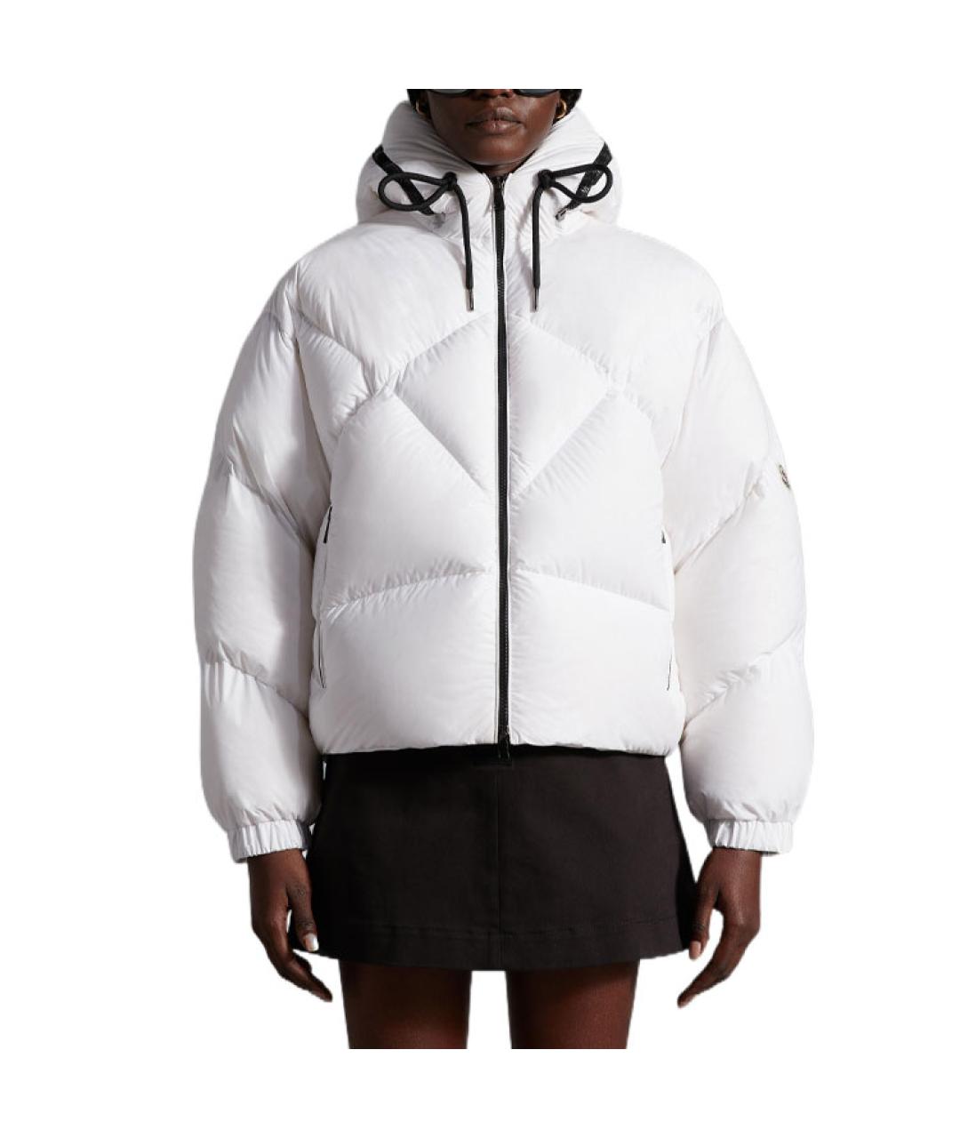 MONCLER Белый пуховик, фото 3