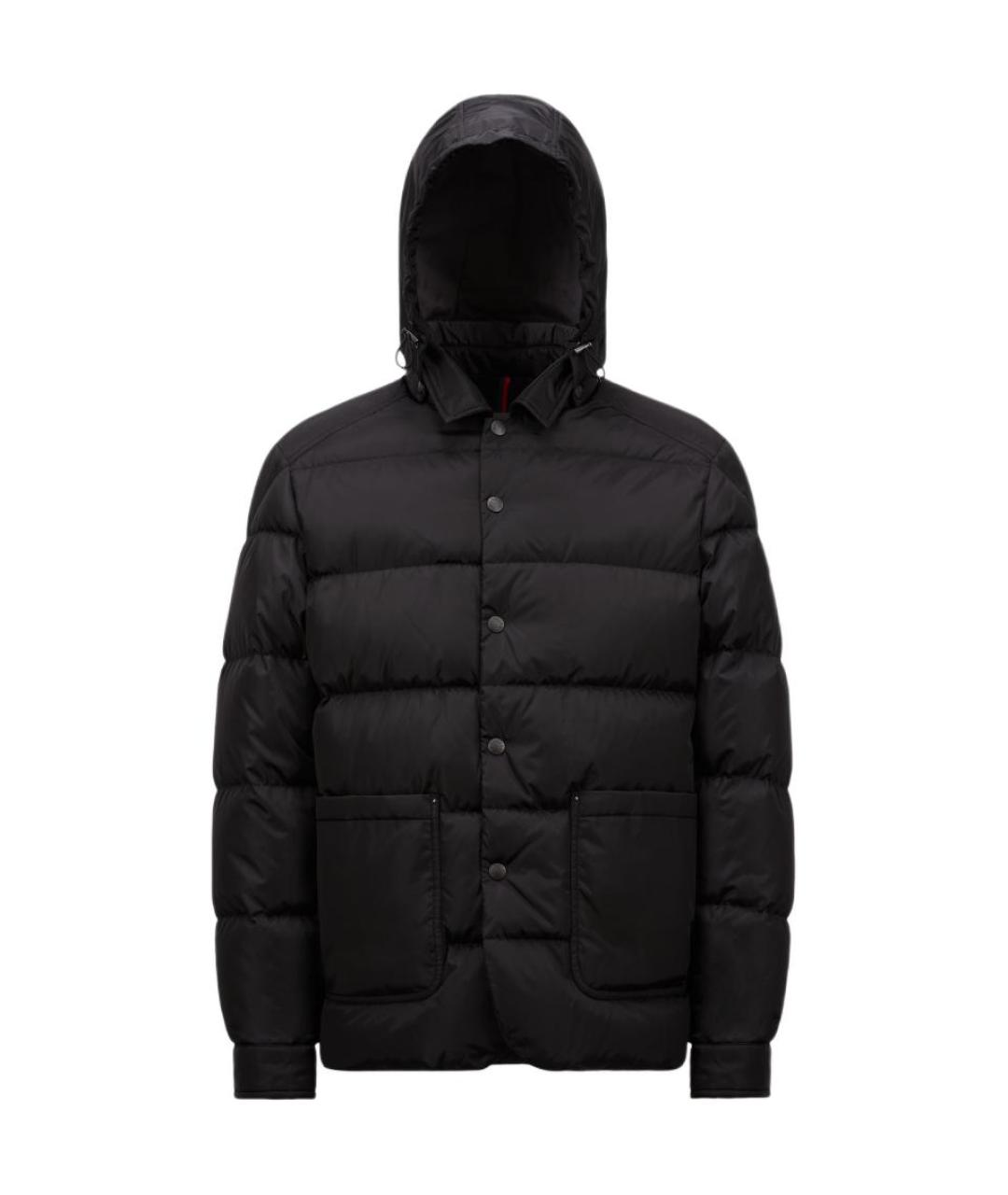 MONCLER Черный пуховик, фото 1