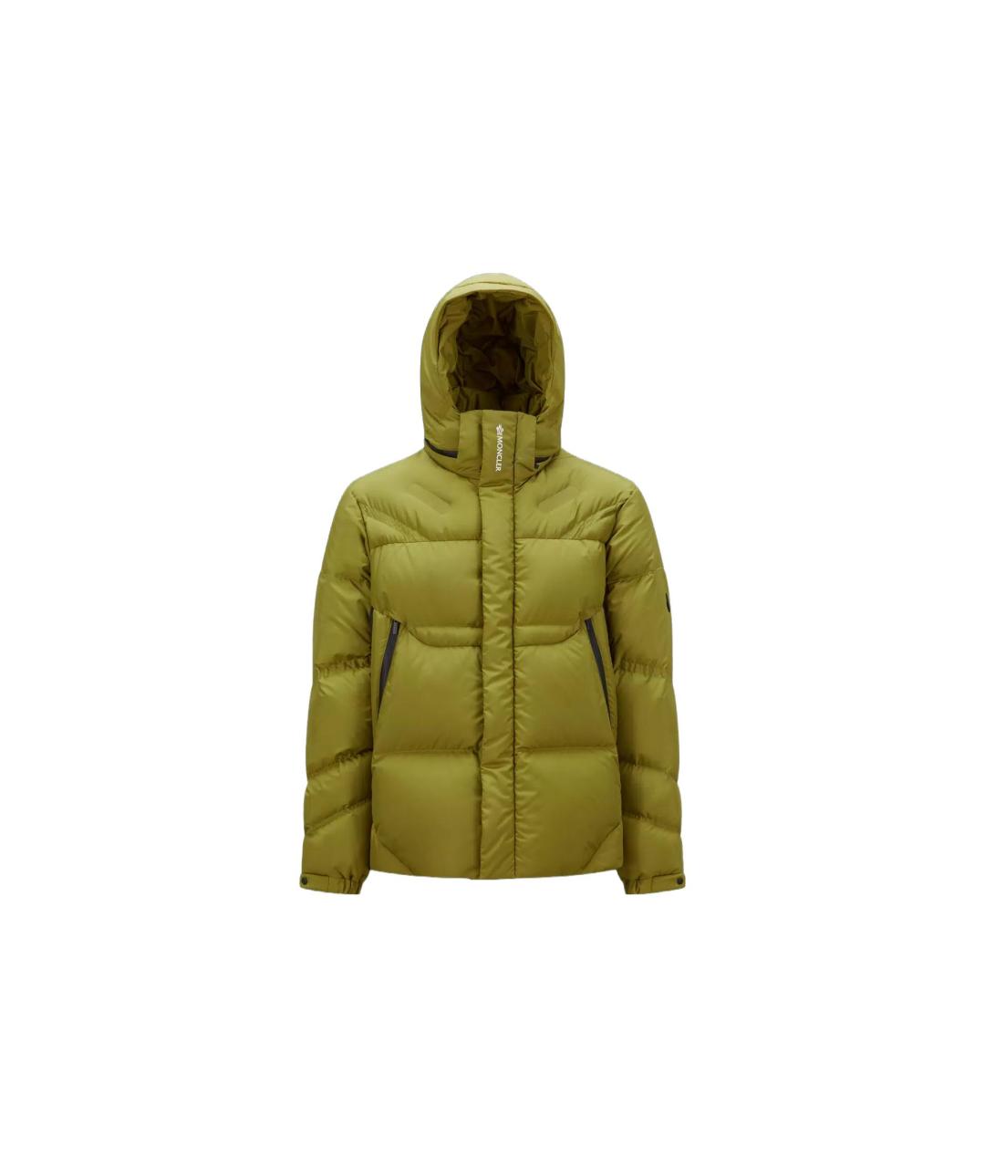 MONCLER Зеленый пуховик, фото 1