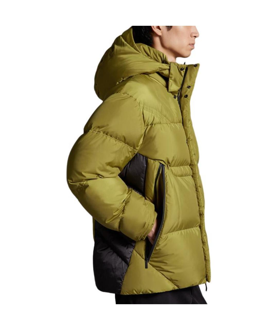 MONCLER Зеленый пуховик, фото 5