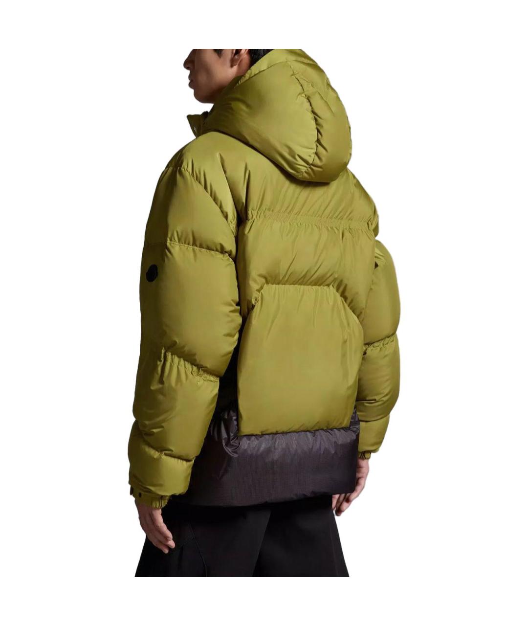 MONCLER Зеленый пуховик, фото 4