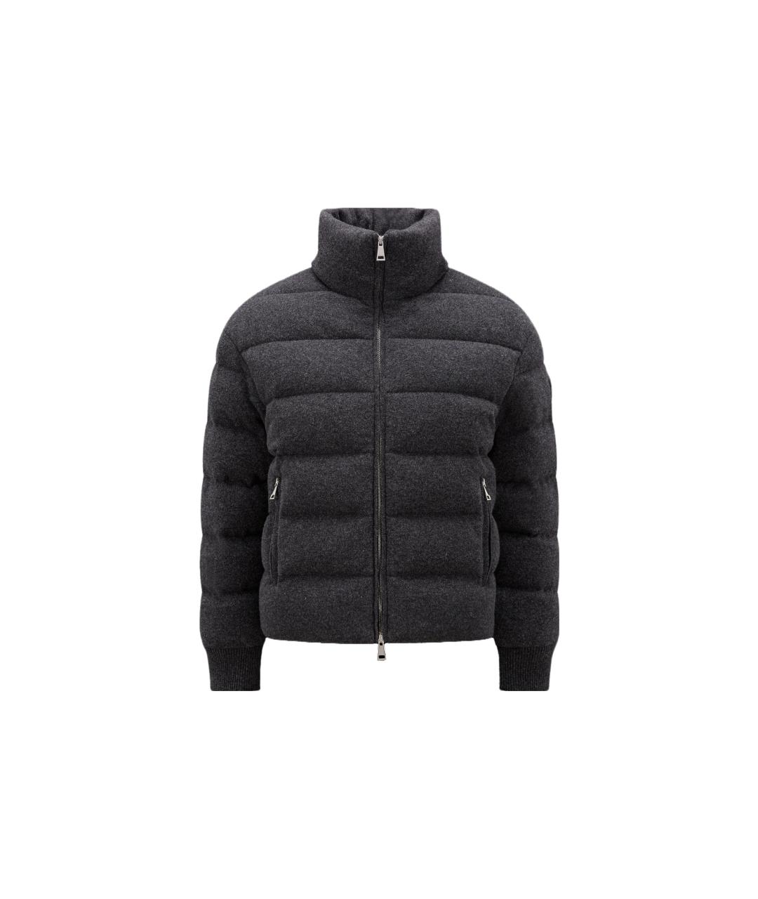 MONCLER Серый пуховик, фото 1