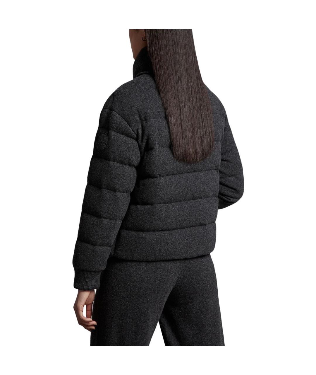 MONCLER Серый пуховик, фото 3