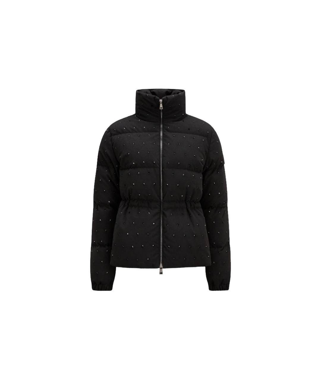 MONCLER Черный пуховик, фото 4
