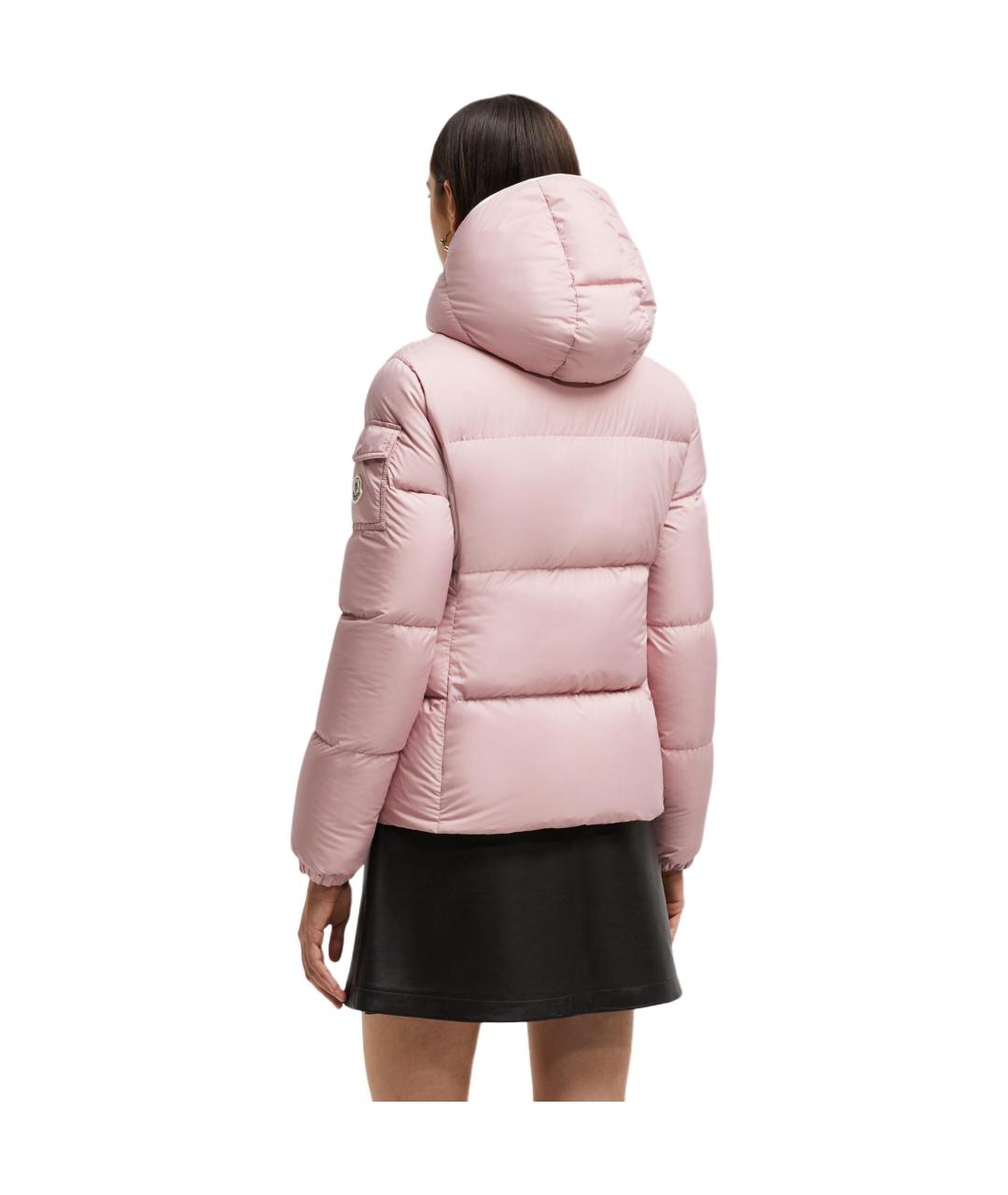 MONCLER Розовый пуховик, фото 3