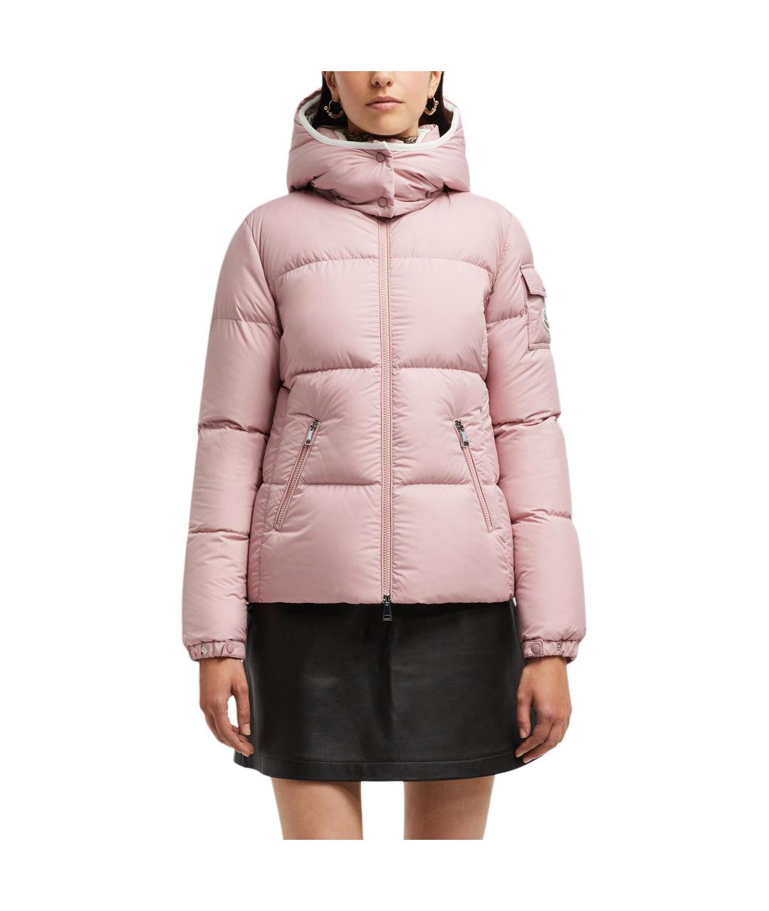 MONCLER Розовый пуховик, фото 2