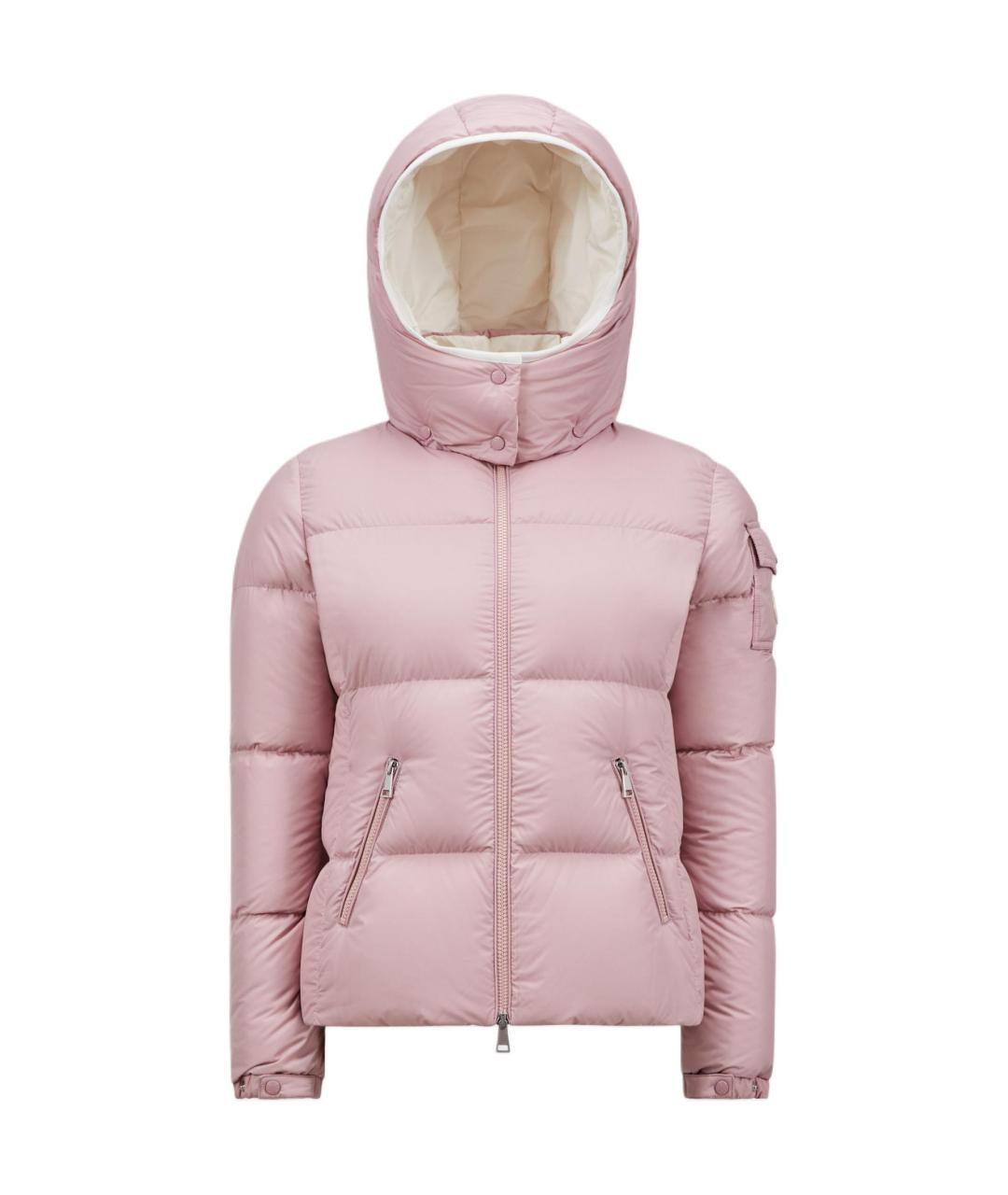 MONCLER Розовый пуховик, фото 1
