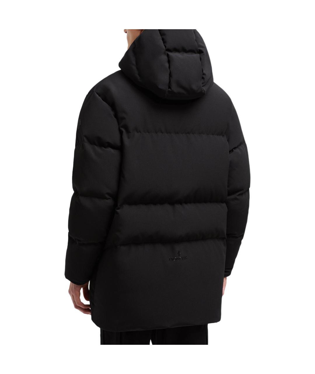 MONCLER Черная полиамидовая куртка, фото 3