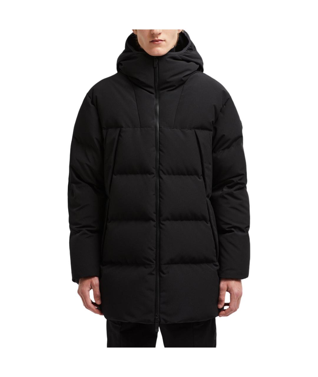 MONCLER Черная полиамидовая куртка, фото 2