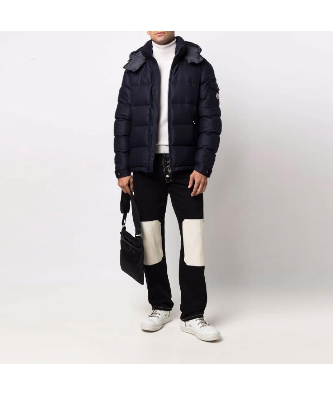 MONCLER Синий пуховик, фото 2