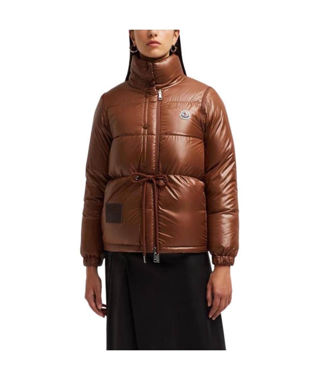 MONCLER Черный пуховик, фото 3