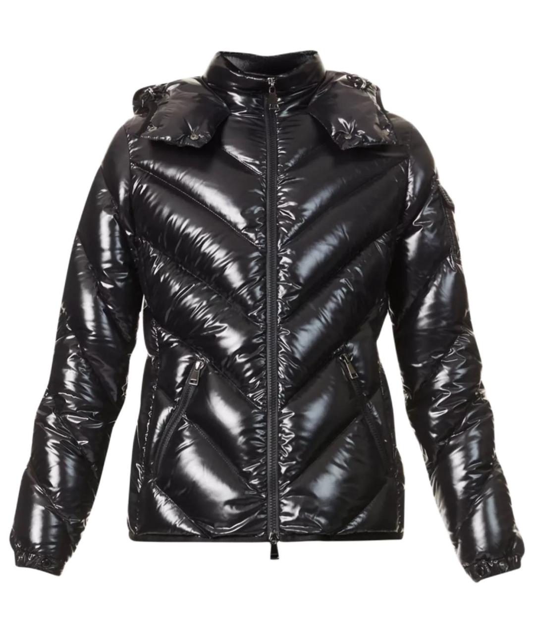 MONCLER Черный пуховик, фото 1