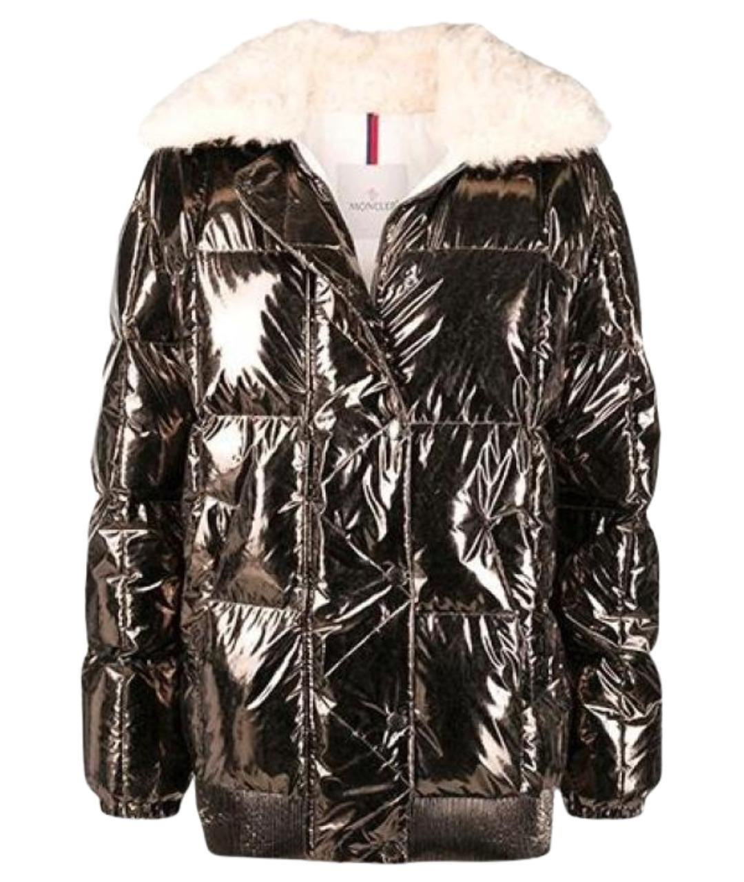 MONCLER Коричневый пуховик, фото 1