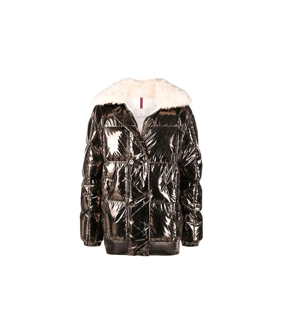 MONCLER Коричневый пуховик, фото 5