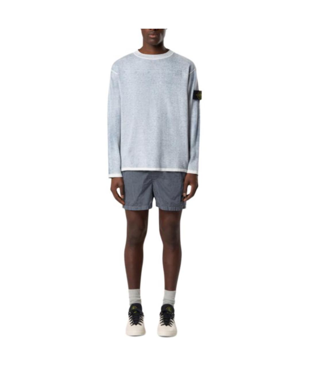 STONE ISLAND Серые плавки, фото 3