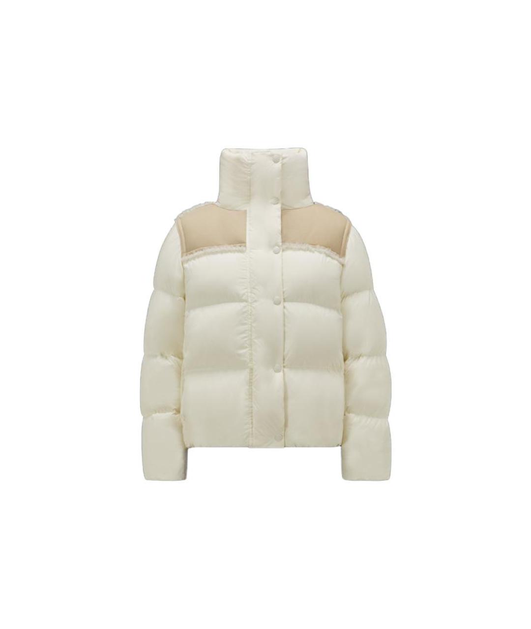MONCLER Белый пуховик, фото 1