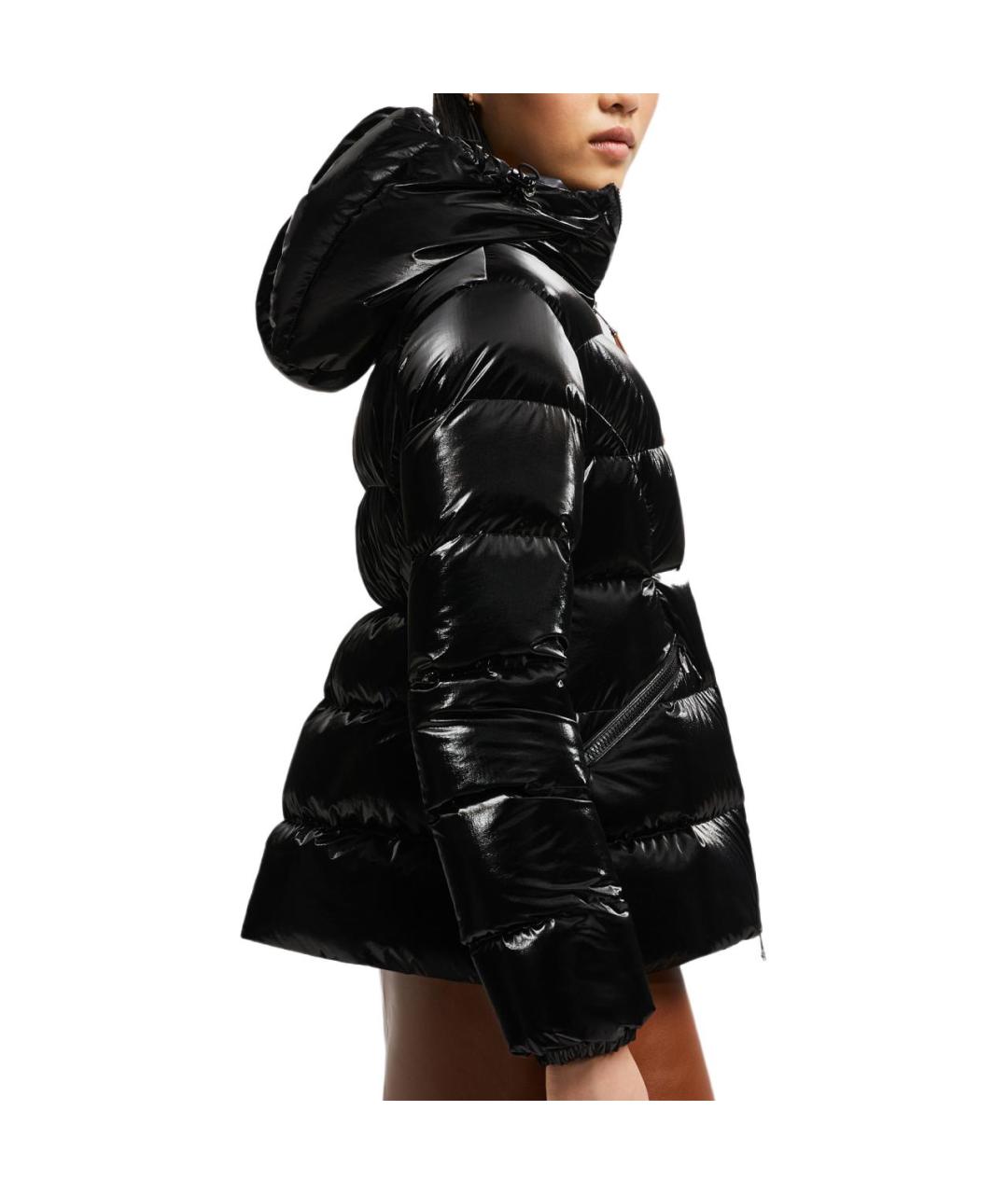 MONCLER Черный пуховик, фото 4