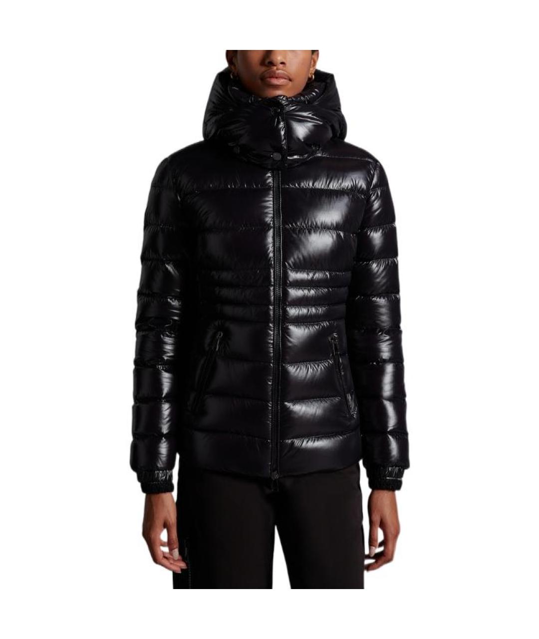 MONCLER Черный пуховик, фото 4