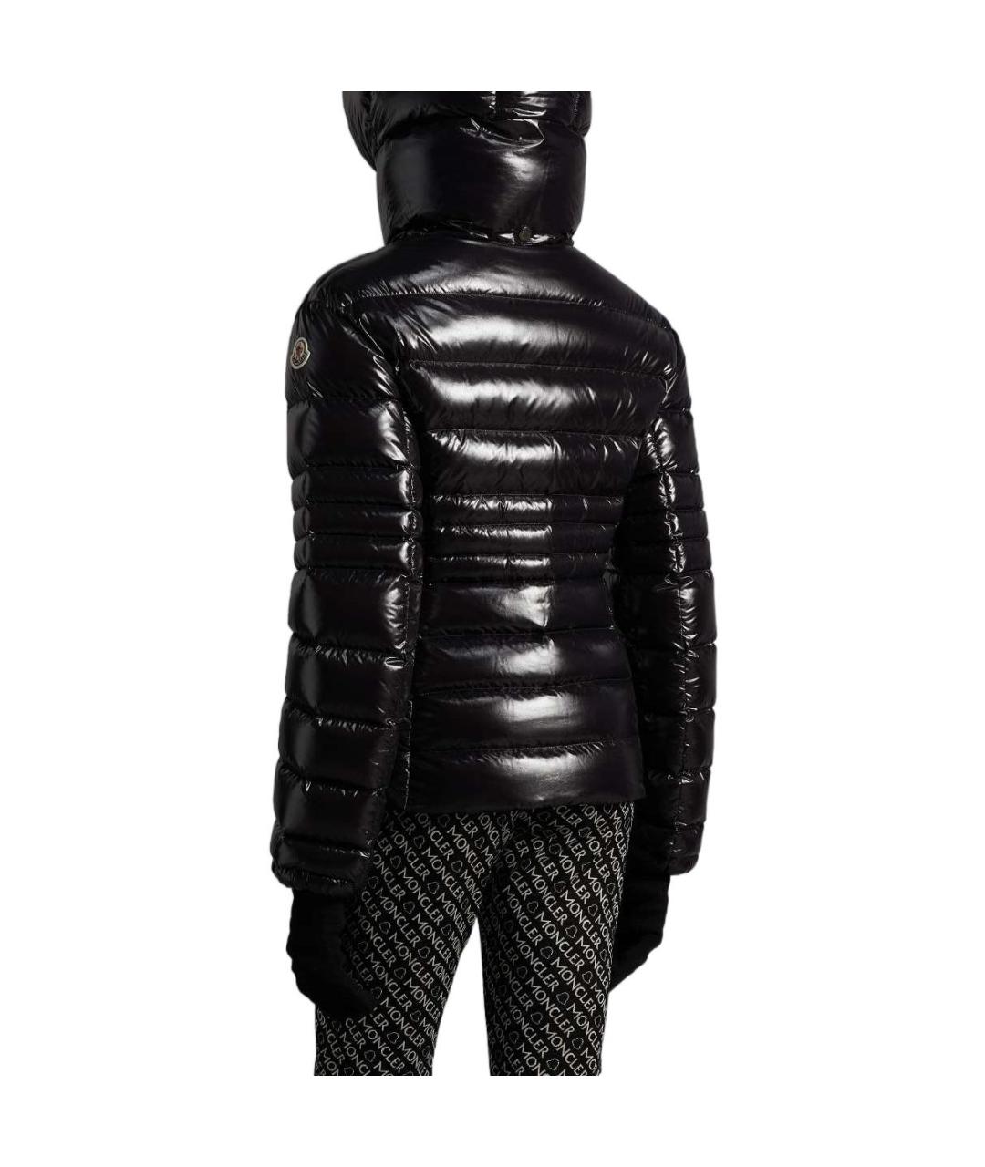 MONCLER Черный пуховик, фото 3