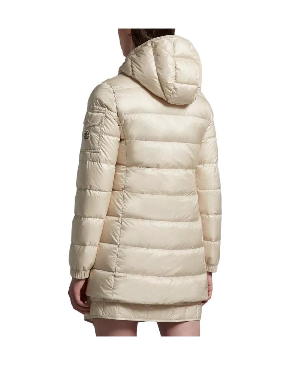 MONCLER Бежевый пуховик, фото 4