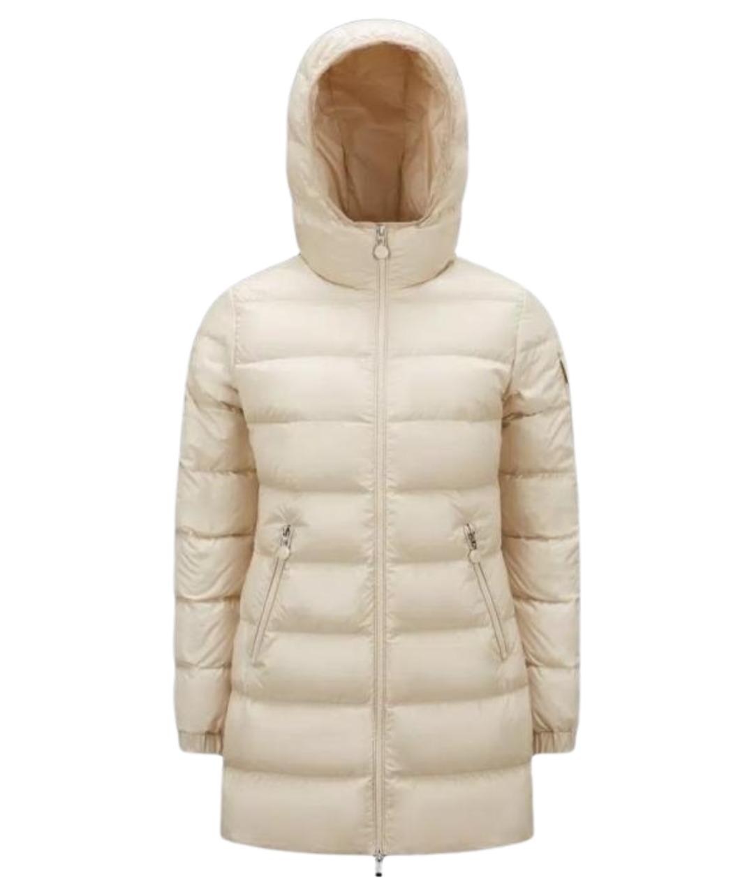 MONCLER Бежевый пуховик, фото 1