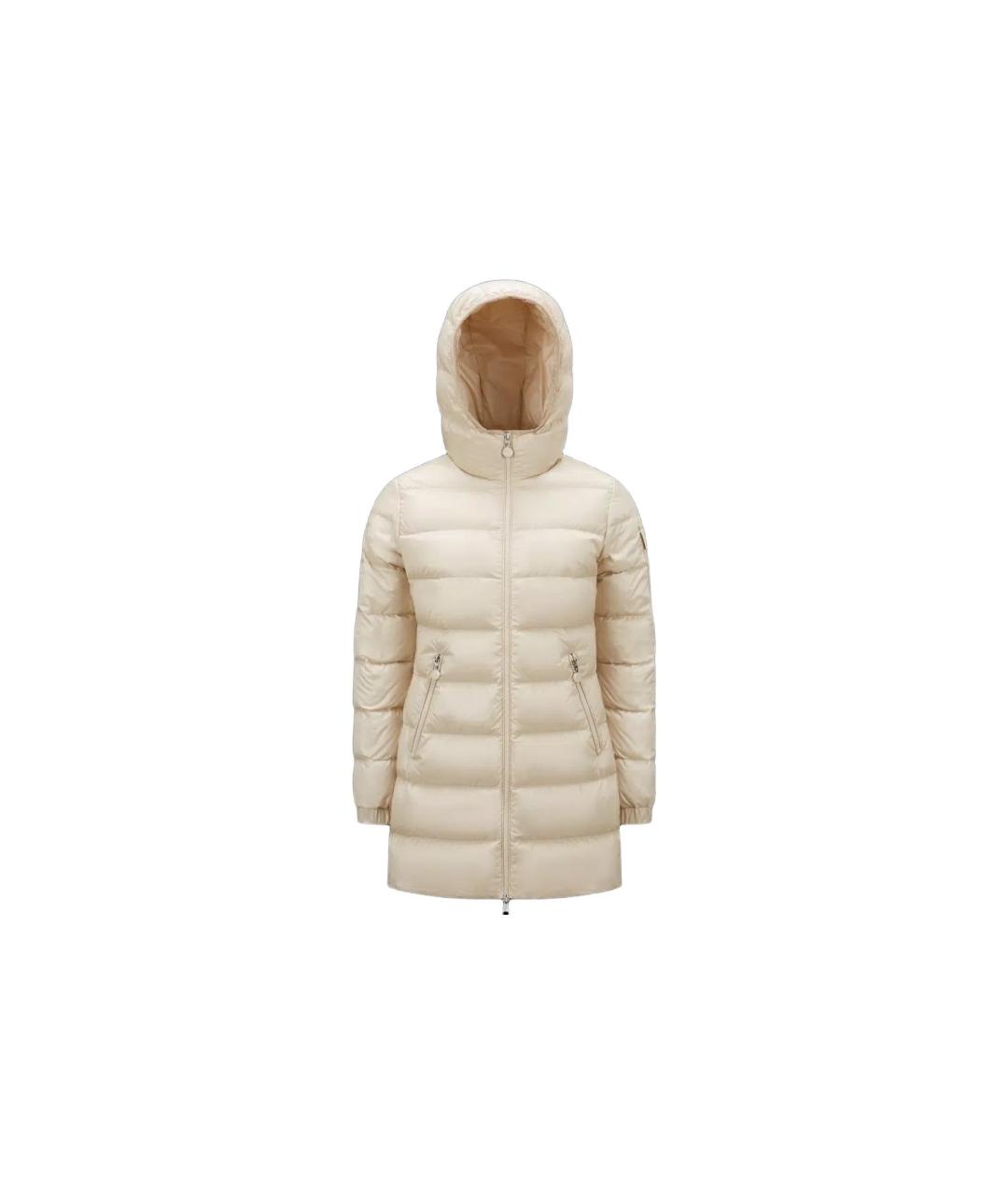 MONCLER Бежевый пуховик, фото 6