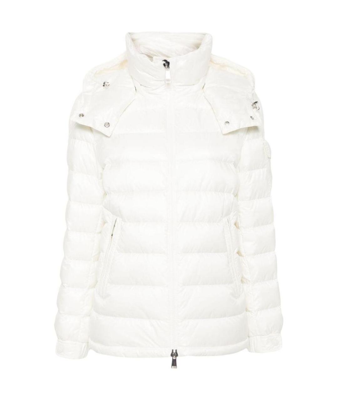 MONCLER Белый пуховик, фото 1