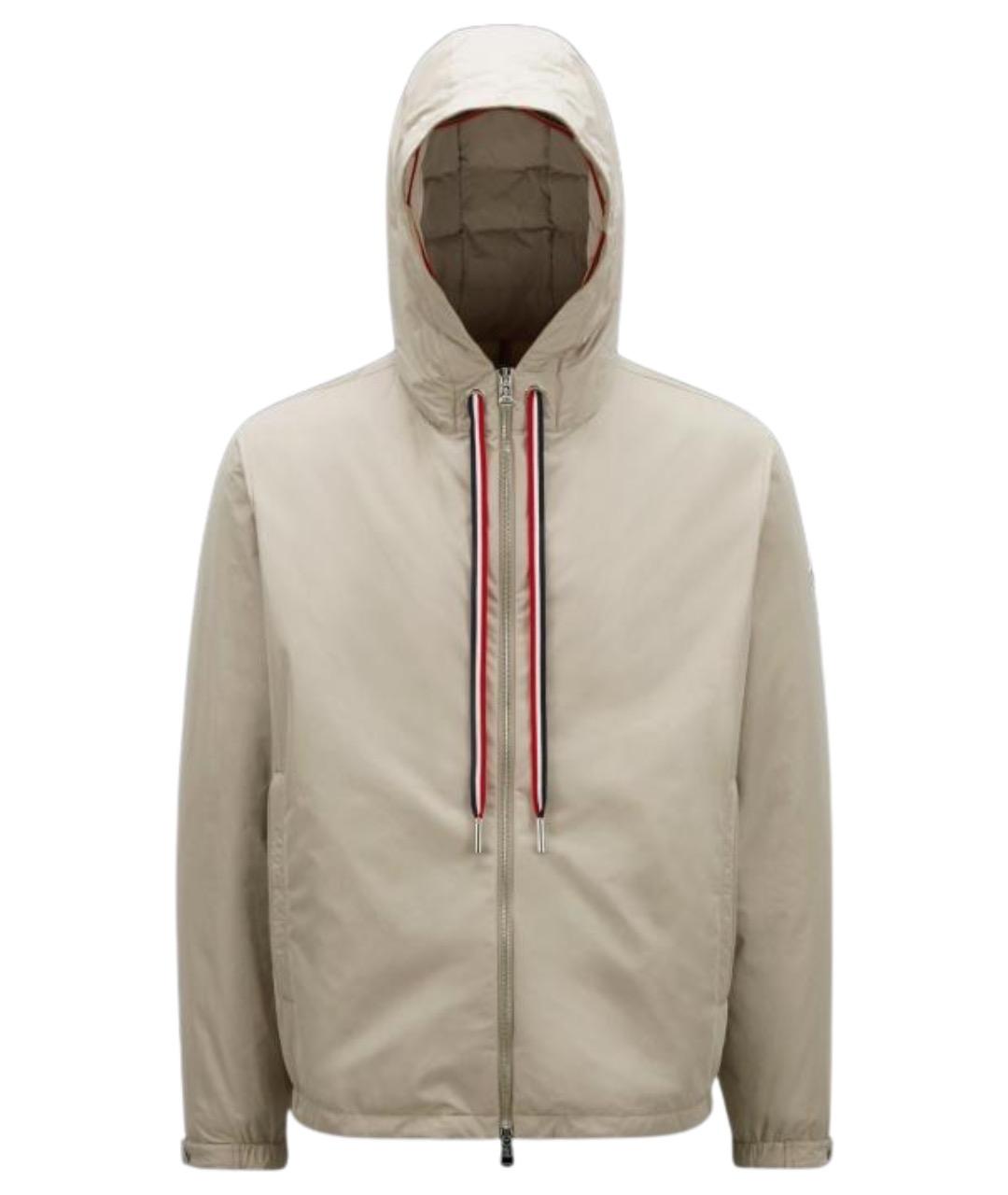 MONCLER Бежевый пуховик, фото 1