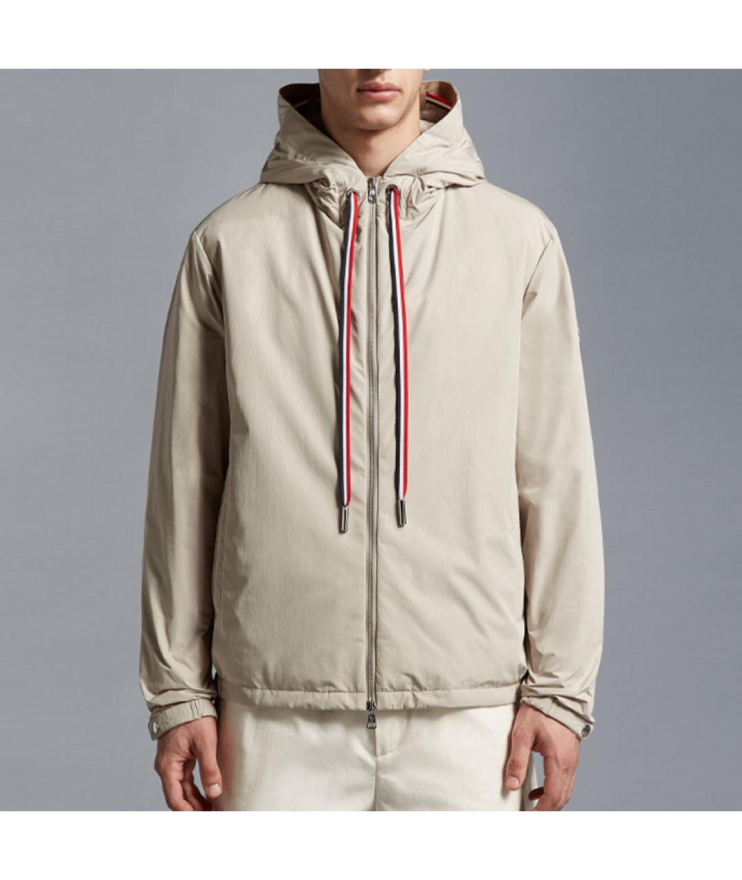 MONCLER Бежевый пуховик, фото 2