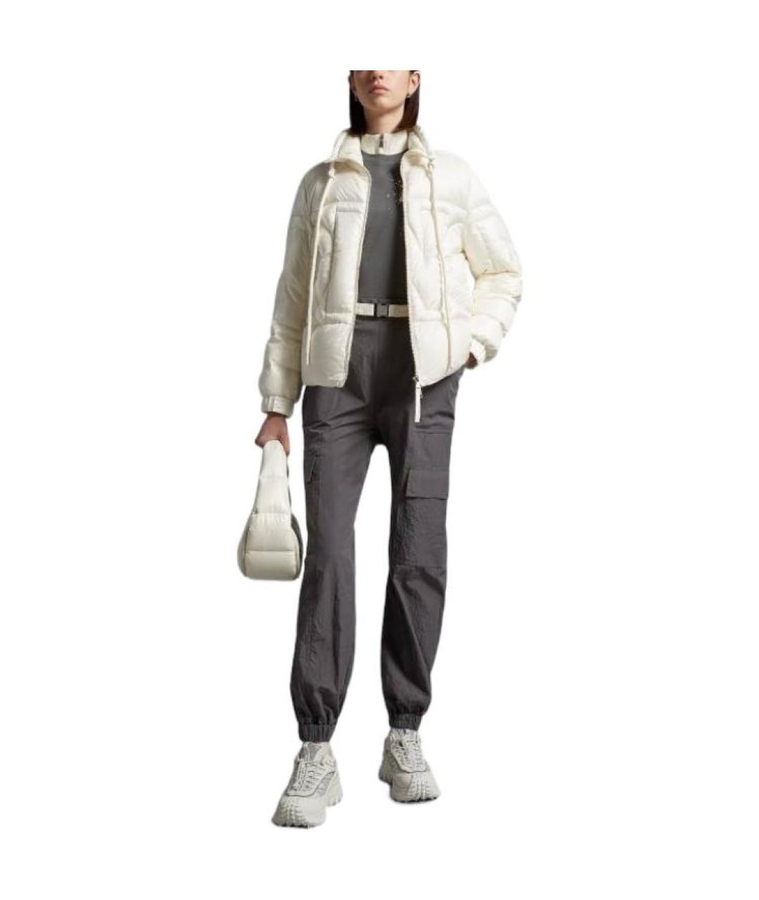 MONCLER Белый пуховик, фото 2