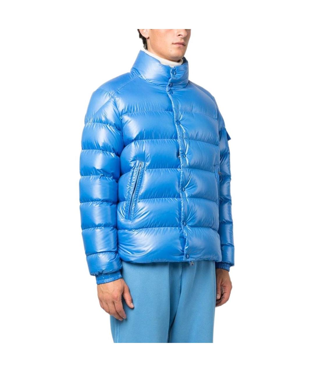 MONCLER Синий пуховик, фото 4