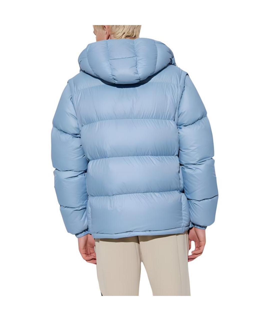MONCLER Синий пуховик, фото 4
