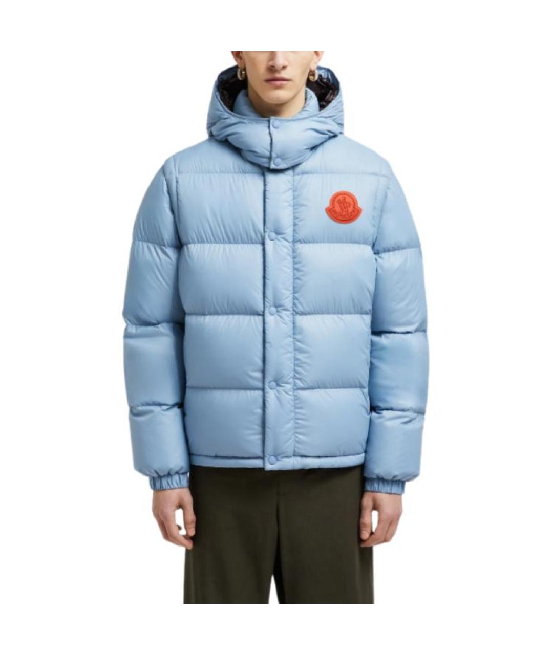 MONCLER Синий пуховик, фото 7
