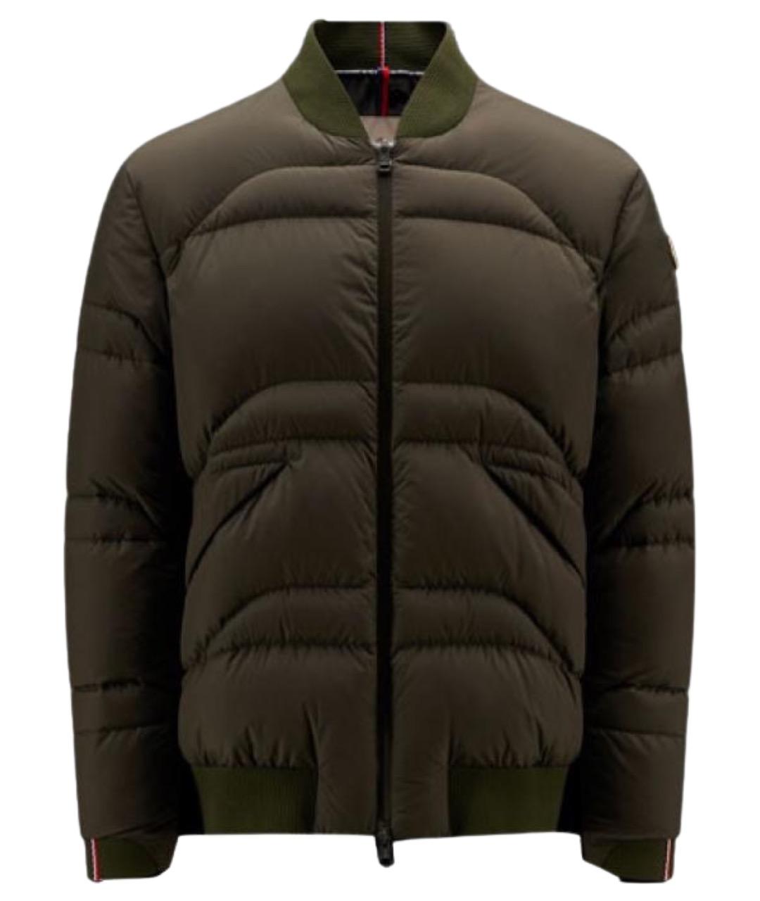 MONCLER Зеленый пуховик, фото 1