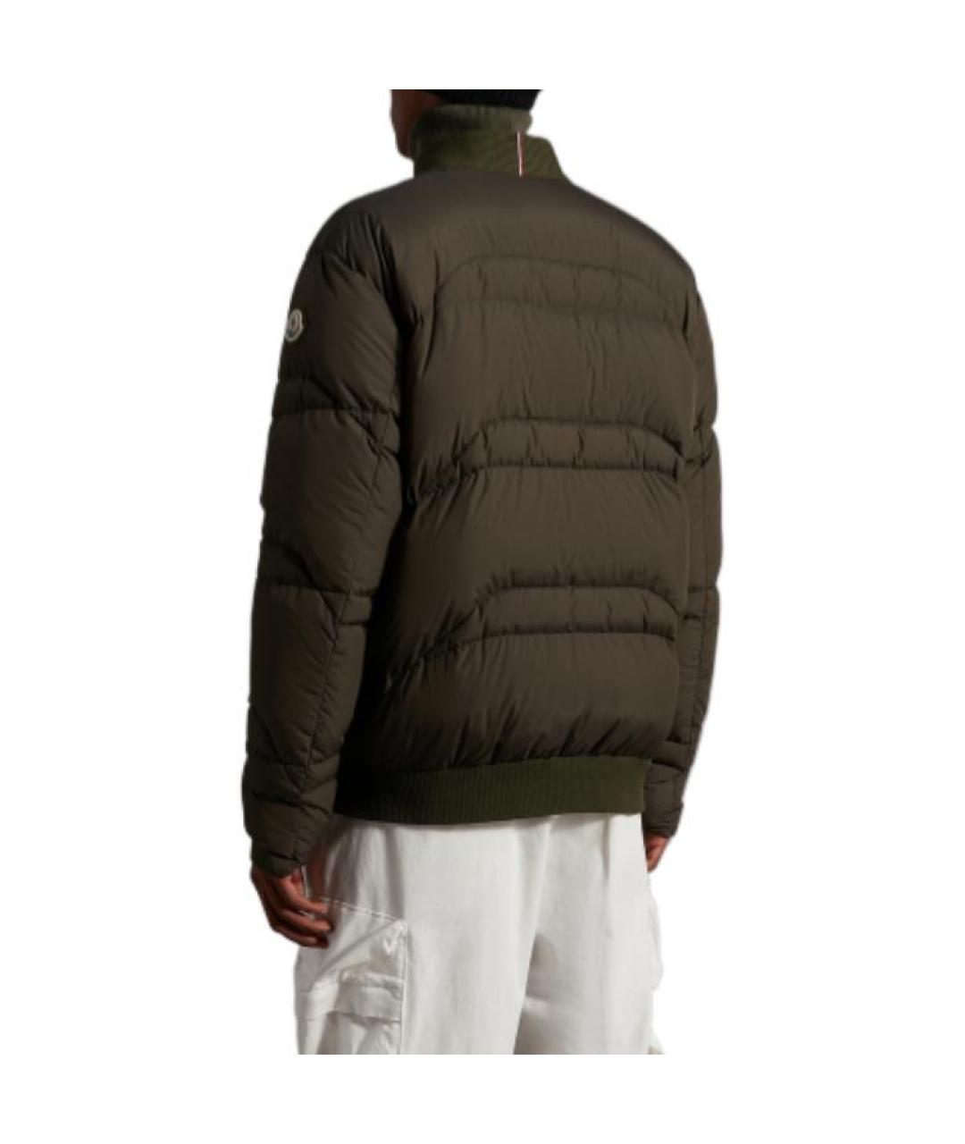 MONCLER Зеленый пуховик, фото 4