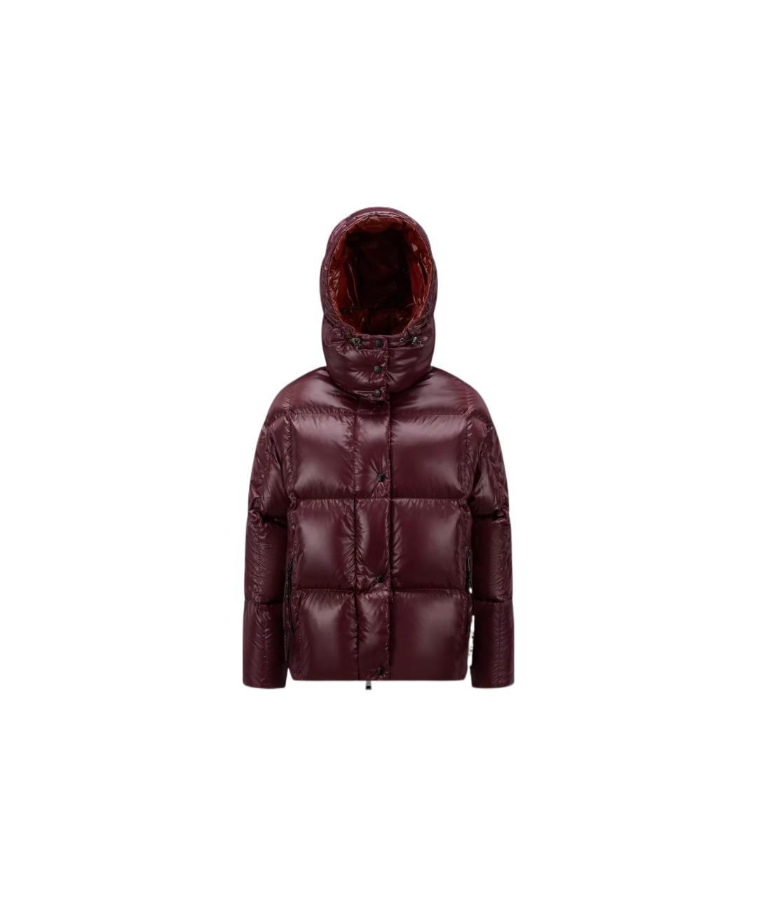 MONCLER Бордовый пуховик, фото 1