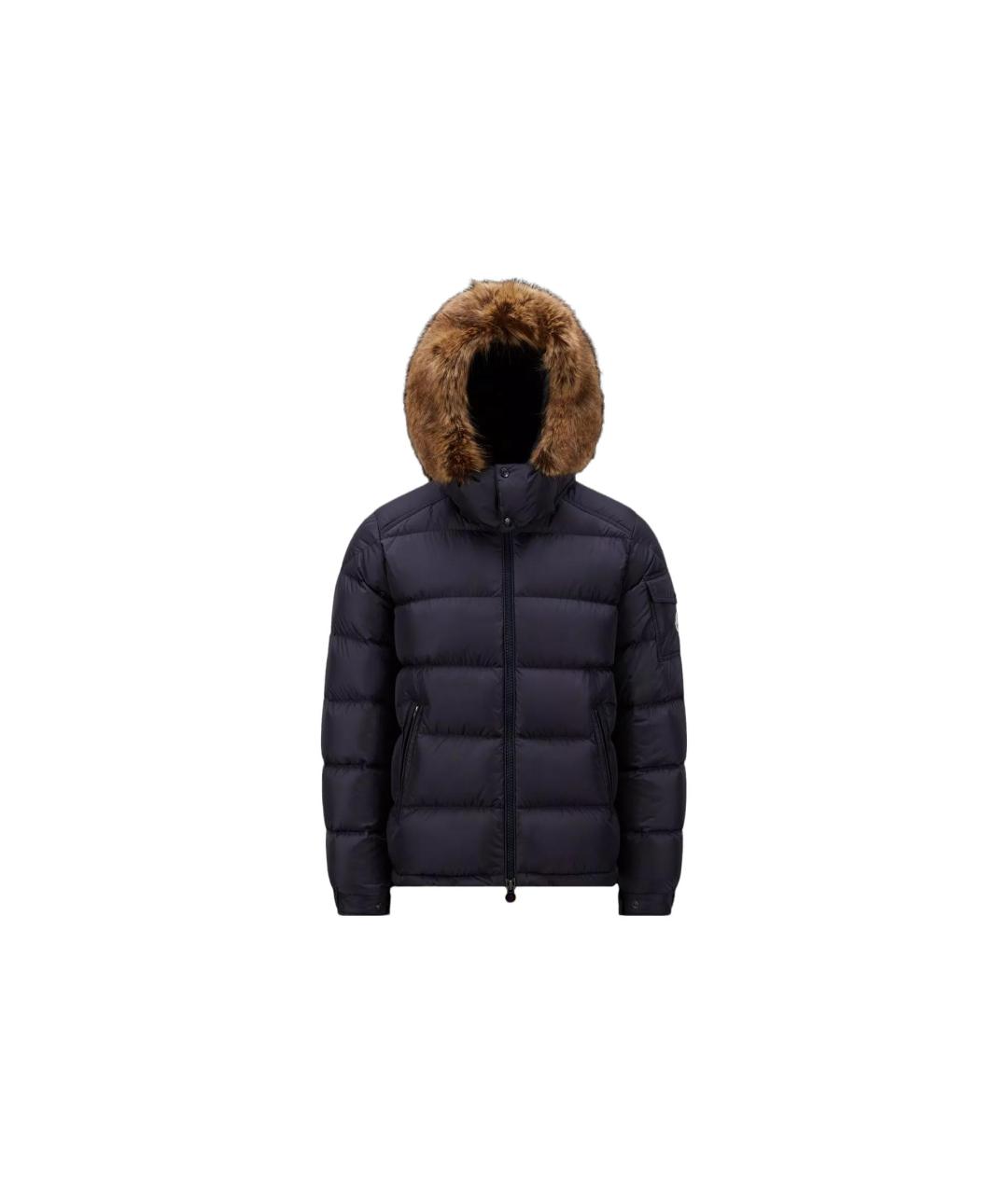 MONCLER Синий пуховик, фото 1