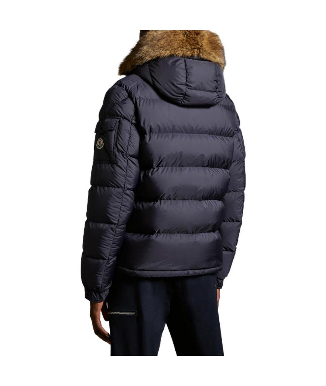 MONCLER Синий пуховик, фото 3