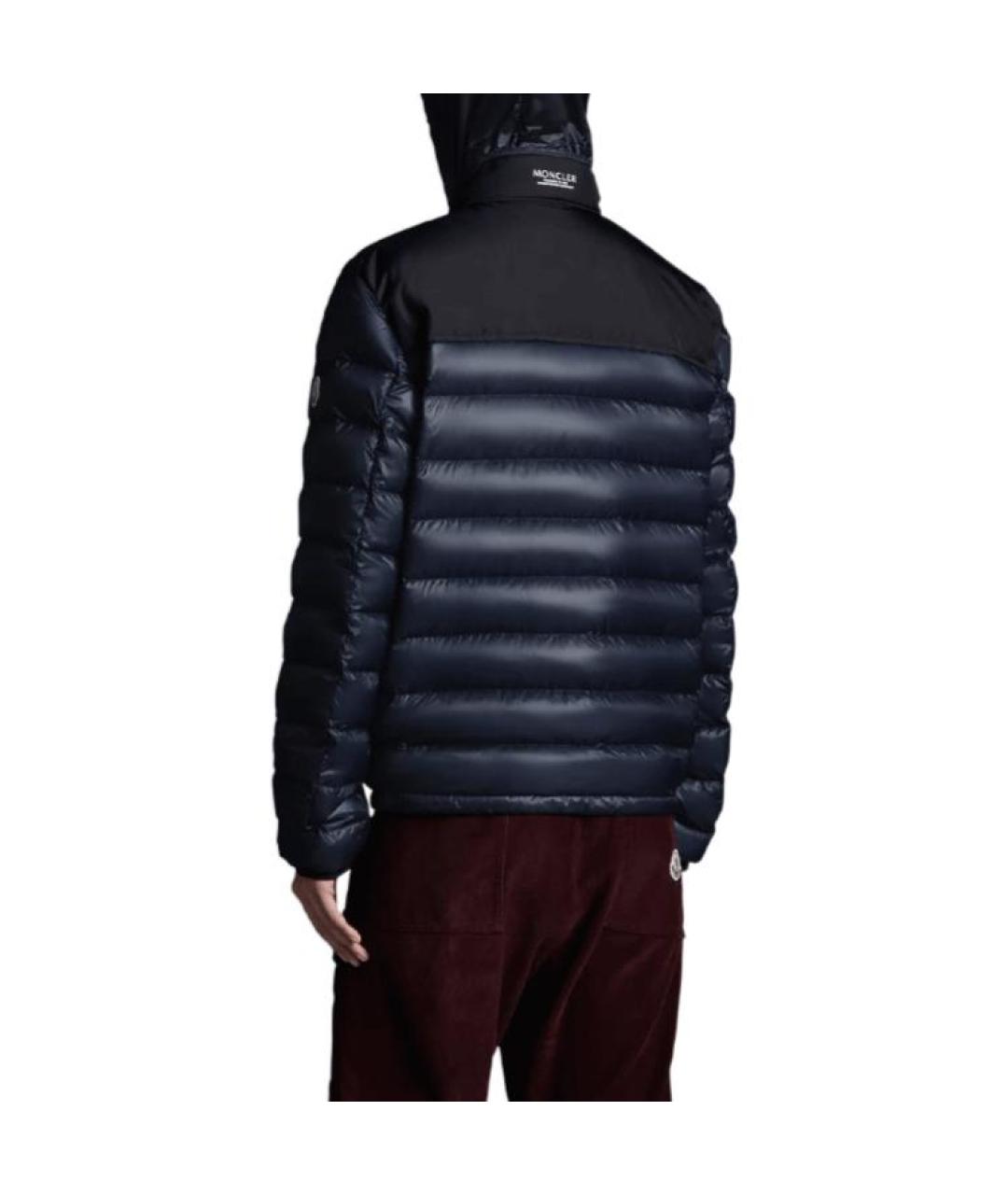 MONCLER Синий пуховик, фото 3