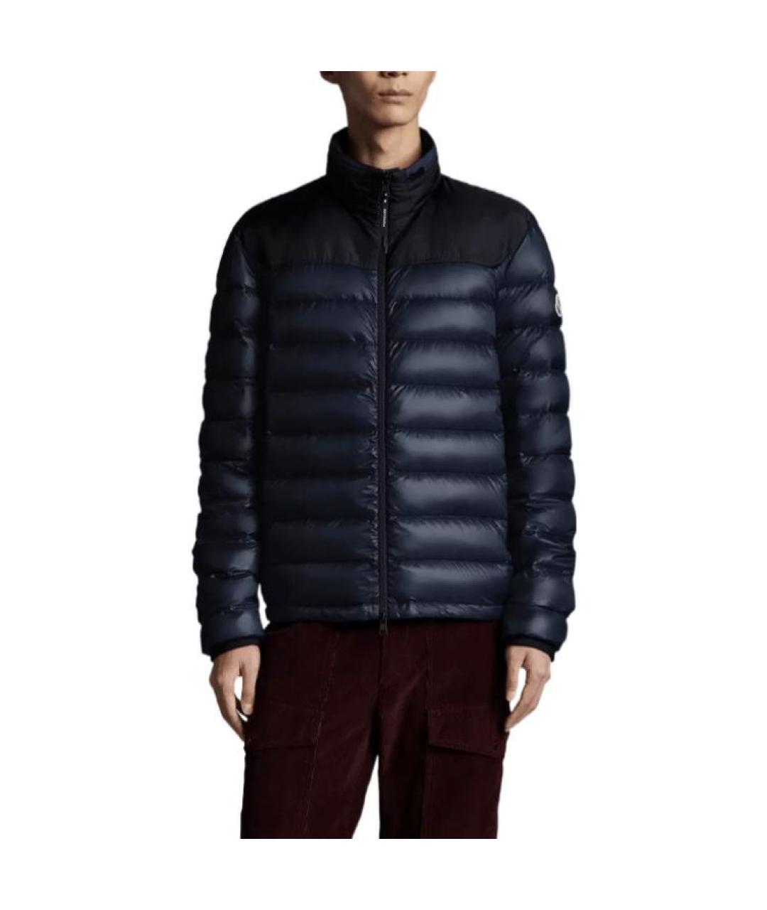 MONCLER Синий пуховик, фото 2