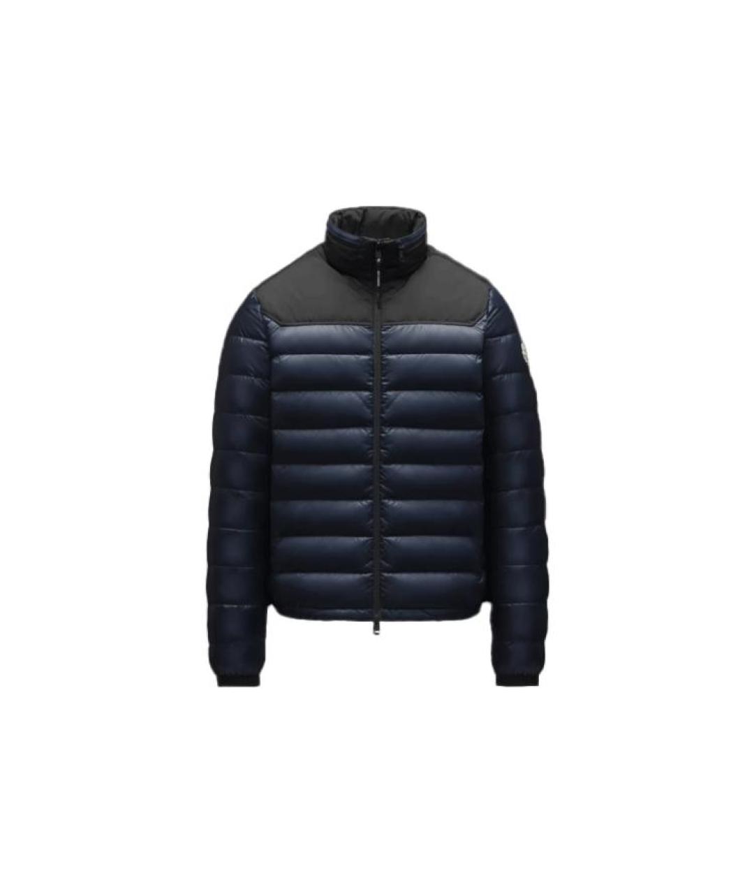 MONCLER Синий пуховик, фото 1