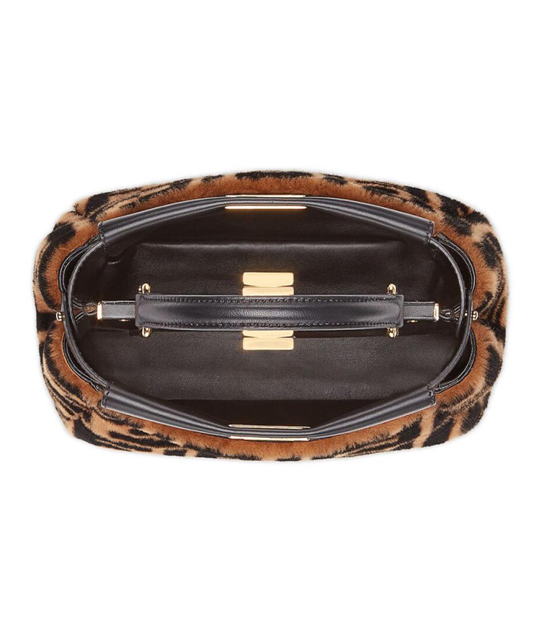 FENDI Коричневая сумка через плечо, фото 4