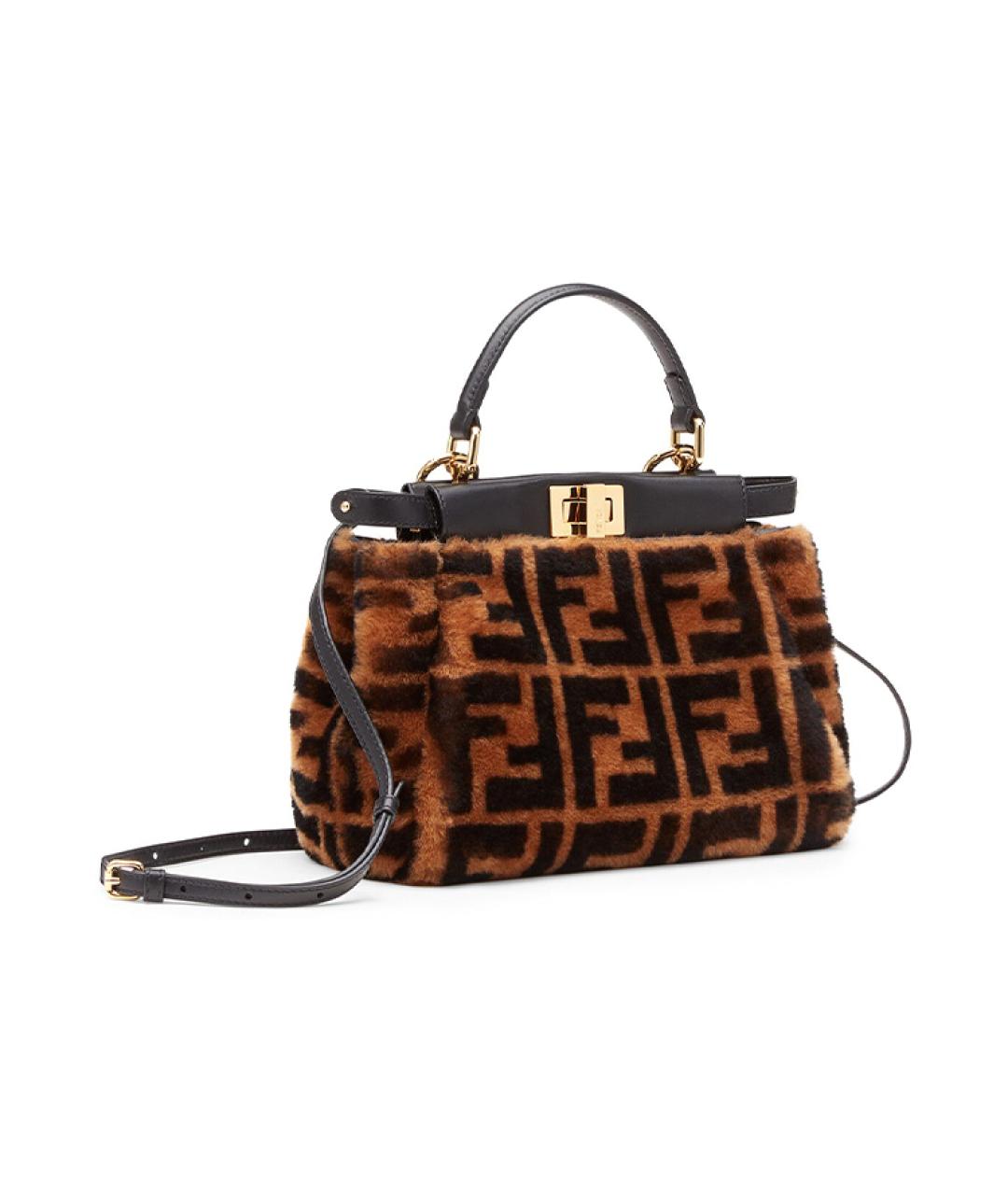 FENDI Коричневая сумка через плечо, фото 2