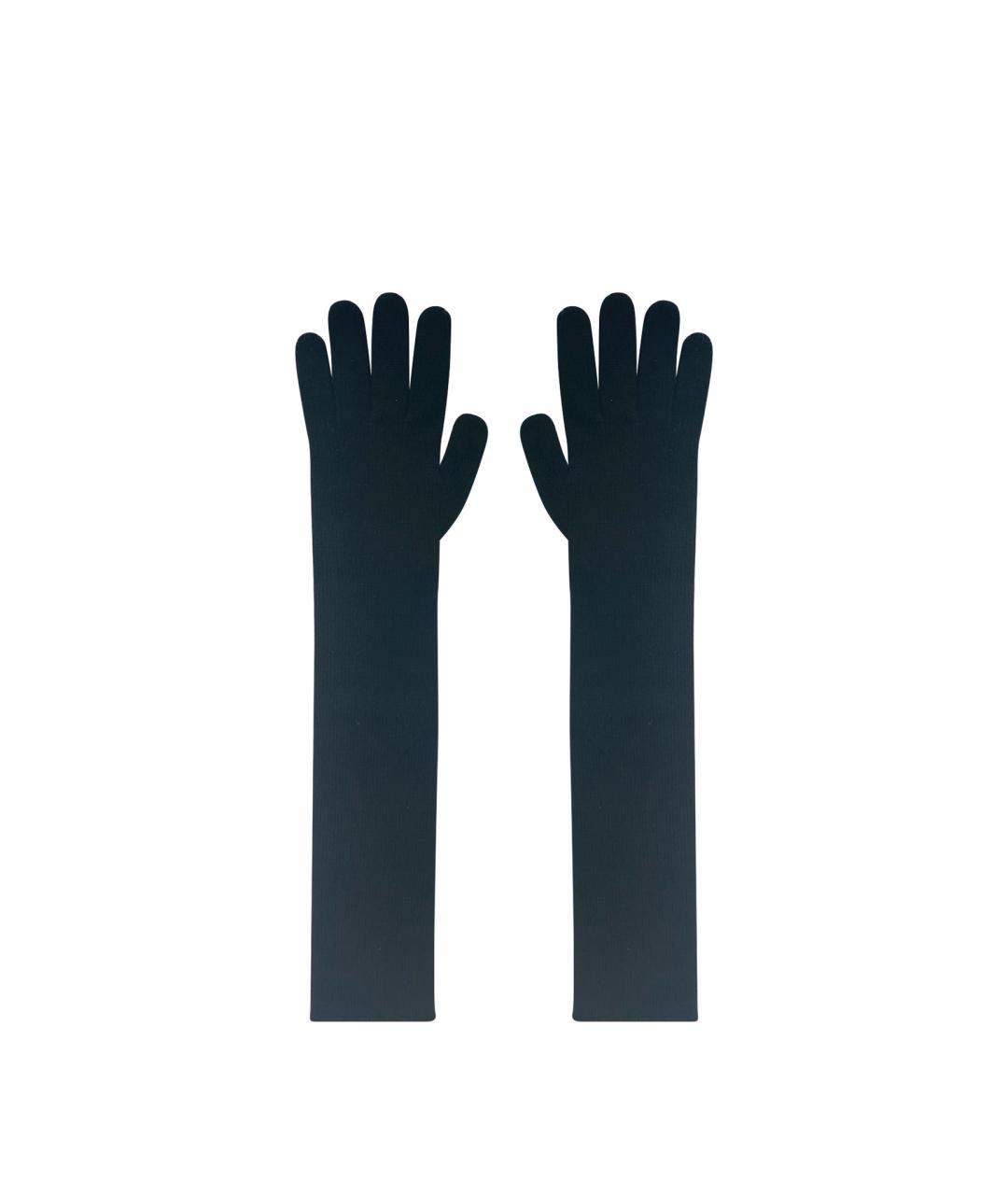 DOLCE&GABBANA Черные кашемировые перчатки, фото 1