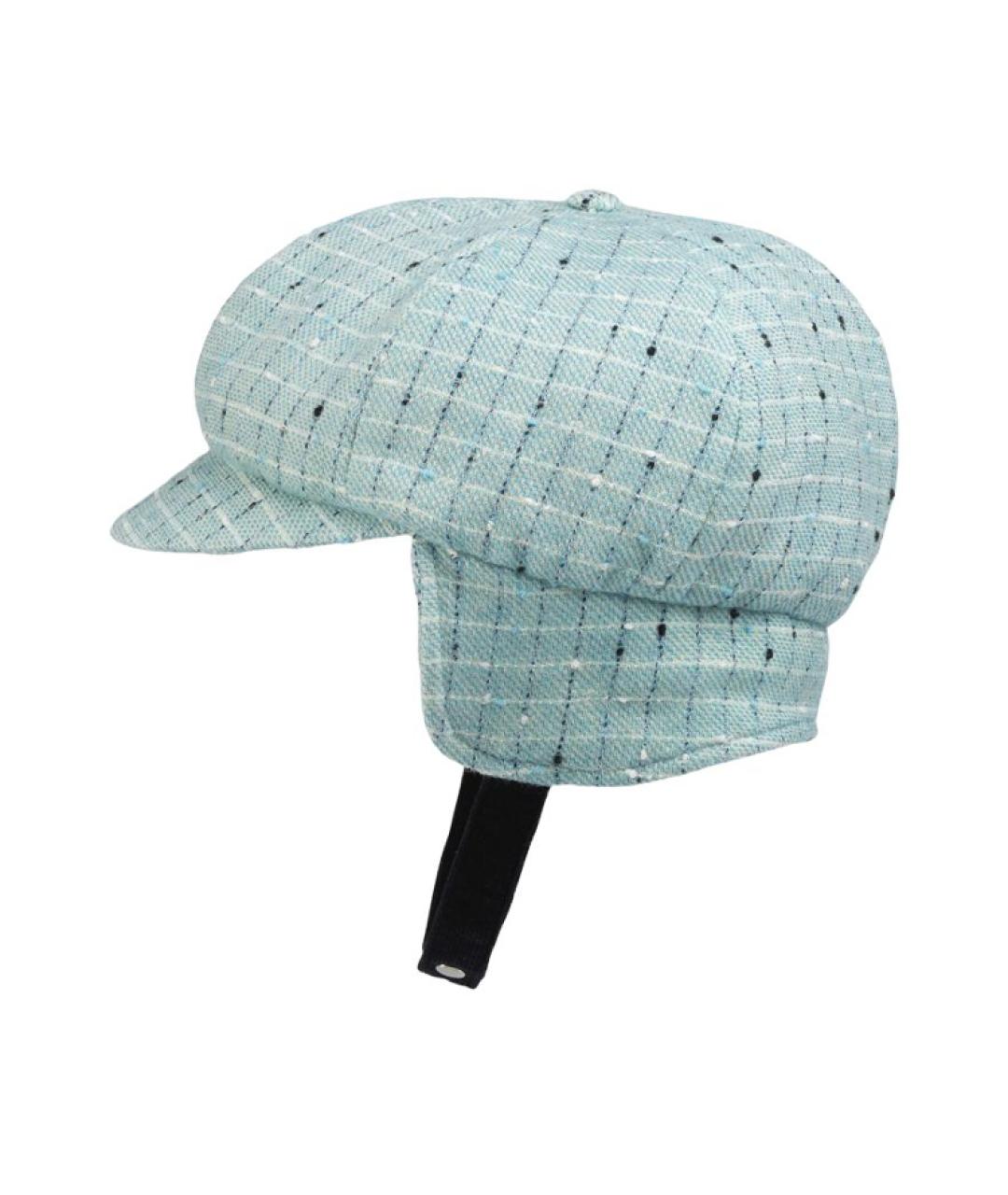 GUCCI Голубая шерстяная шапка, фото 2